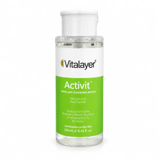 میسلار واتر مدل Activit مناسب پوست چرب و مختلط ویتالیر