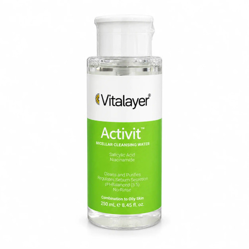 میسلار واتر مدل Activit مناسب پوست چرب و مختلط ویتالیر