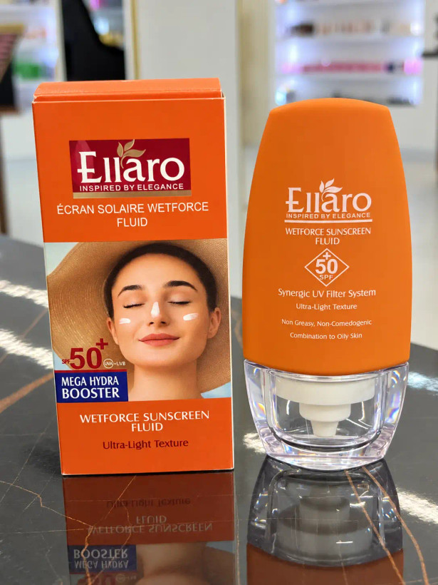 ضد آفتاب فلوئیدی بی رنگ الارو مدل SPF 50