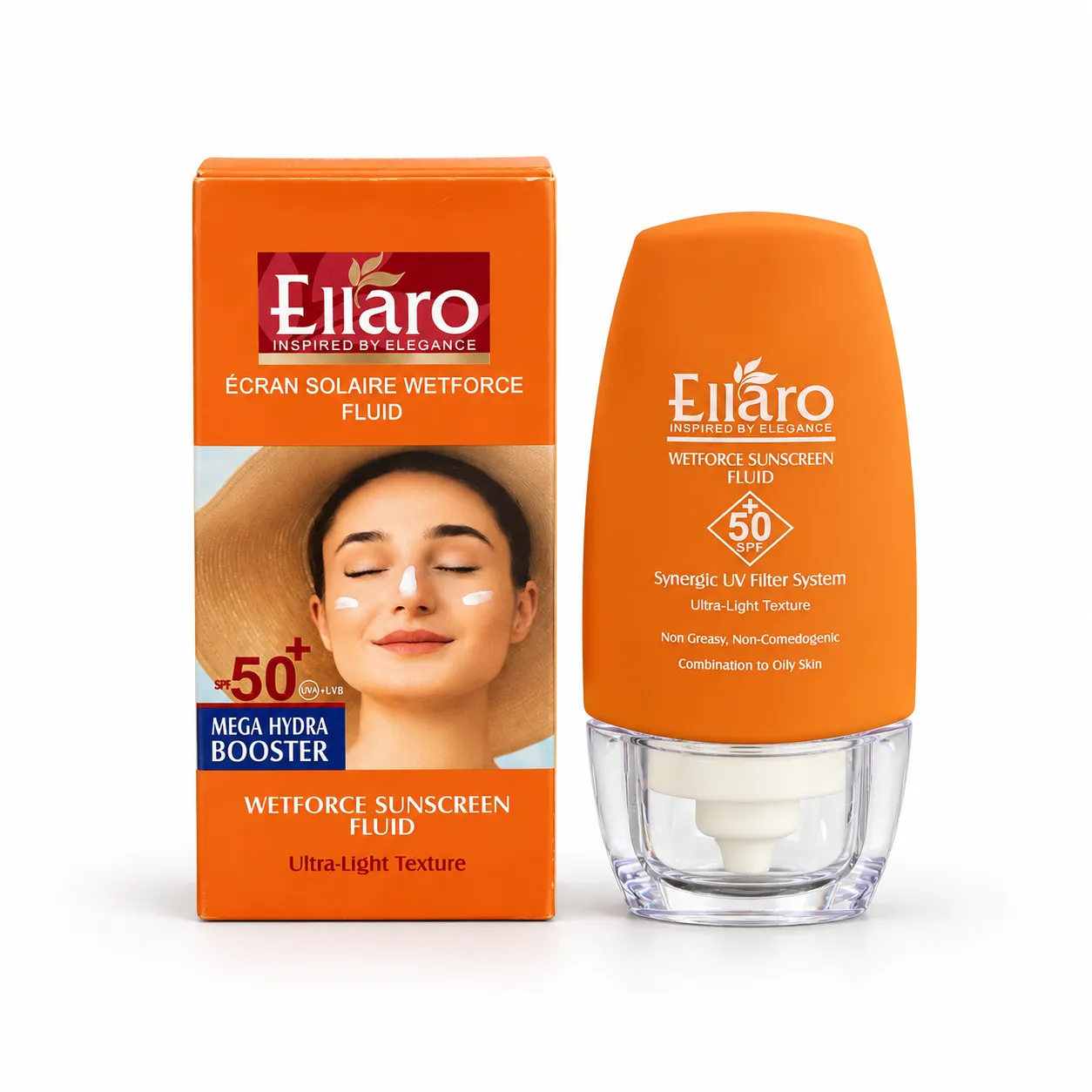 ضد آفتاب فلوئیدی بی رنگ الارو مدل  SPF 50