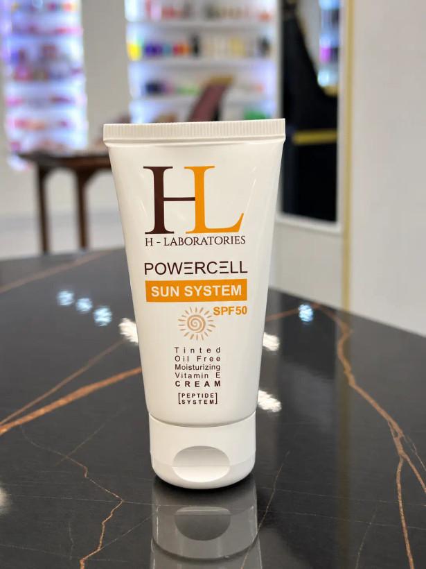 کرم ضد آفتاب رنگی اچ ال مدل SPF 50