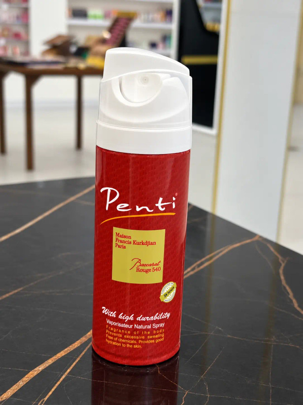 اسپری خوشبوکننده بدن پنتی مدل Baccarat Rouge 540