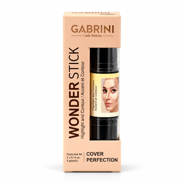 کانتور و هایلایتر دوطرفه گابرینی مدل Wonder Stick Cover Perfection