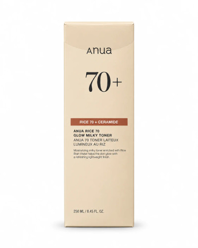 تونر شیری برنج آنوا مدل Rice 70 Glow Milky Toner