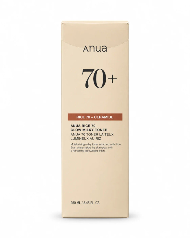 تونر شیری برنج آنوا مدل Rice 70 Glow Milky Toner