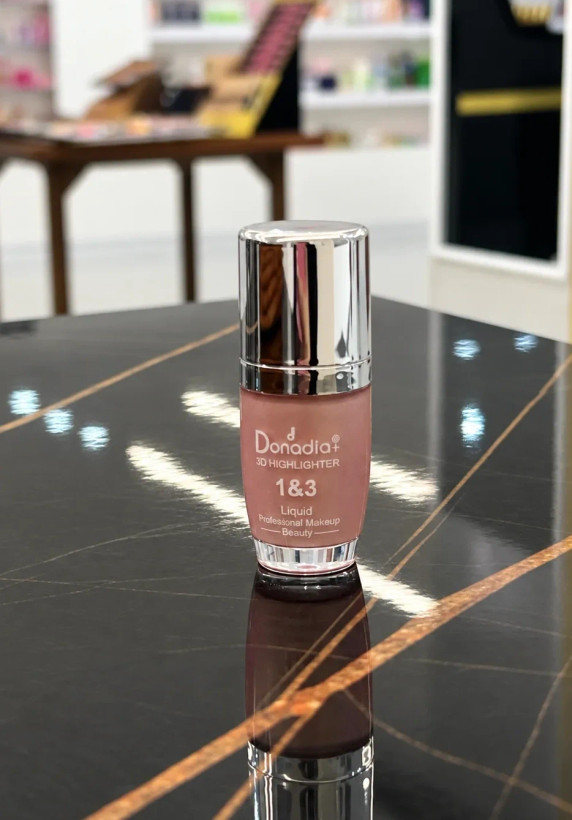 هایلایتر مایع سهبعدی دنادیا Donadia 3D Highlighter مدل 1&3 رنگ رزگلد