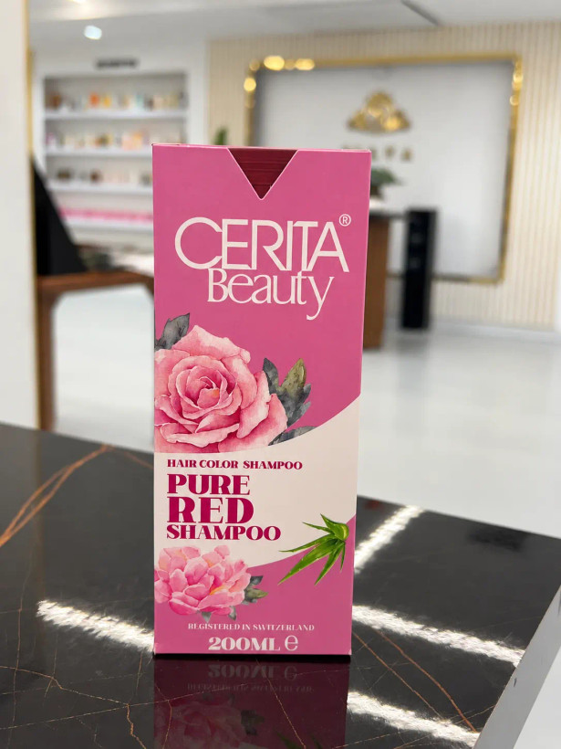 شامپو رنگساژ قرمز خالص سریتا بیوتی مدل Pure Red