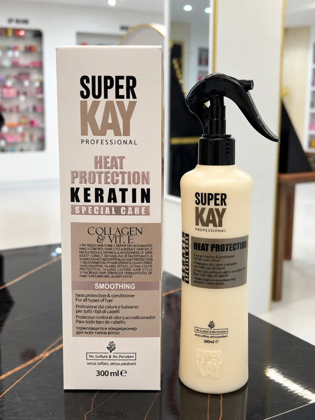 اسپری محافظ حرارت مو سوپر کی مدل Keratin Heat Protection